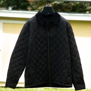 Black J Crew Mercantile Cross Stitch Field Jacket